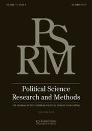 Political Science Research and Methods Volume 5 - Issue 4 -