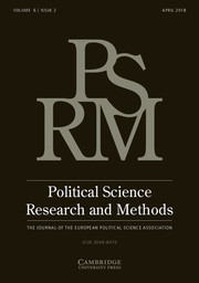 Political Science Research and Methods Volume 6 - Issue 2 -