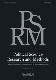 Political Science Research and Methods Volume 6 - Issue 4 -