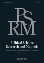 Political Science Research and Methods Volume 8 - Issue 3 -