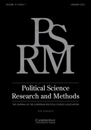 Political Science Research and Methods Volume 9 - Issue 1 -