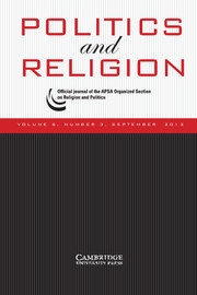 Politics and Religion Volume 6 - Issue 3 -