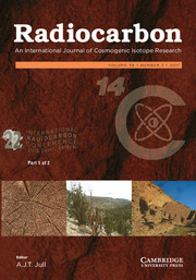 Radiocarbon Volume 59 - Special Issue2 -  Proceedings of the 22nd International Radiocarbon Conference (Part 1 of 2)