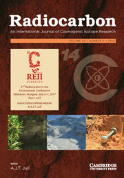 Radiocarbon Volume 60 - Issue 4 -  2nd Radiocarbon in the Environment Conference Debrecen, Hungary, July 3–7, 2017 Part 1 of 2