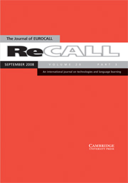 ReCALL Volume 20 - Issue 3 -