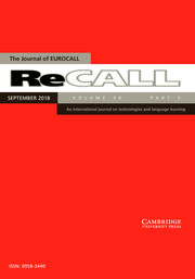 ReCALL Volume 30 - Issue 3 -