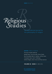 Religious Studies Volume 48 - Issue 2 -