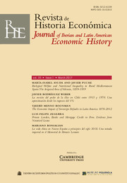 Revista de Historia Economica - Journal of Iberian and Latin American Economic History Volume 35 - Issue 1 -