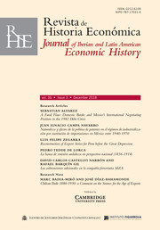 Revista de Historia Economica - Journal of Iberian and Latin American Economic History Volume 36 - Issue 3 -