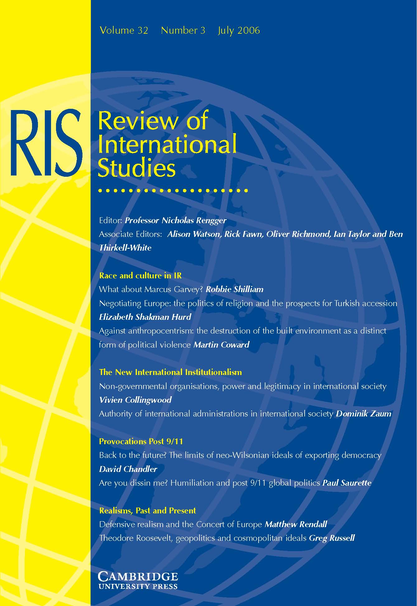 Review of International Studies Volume 32 - Issue 3 -