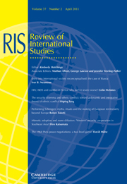 Review of International Studies Volume 37 - Issue 2 -