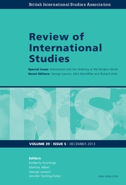 Review of International Studies Volume 39 - Issue 5 -  Intervention and the Ordering of the Modern World