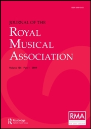 Journal of the Royal Musical Association  Volume 128 - Issue 1 -