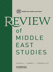 Review of Middle East Studies Volume 51 - Issue 1 -