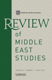 Review of Middle East Studies Volume 52 - Issue 1 -