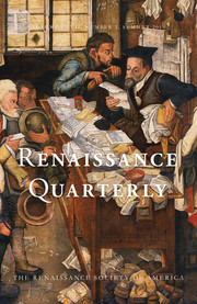 Renaissance Quarterly Volume 72 - Issue 2 -