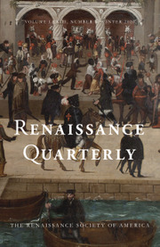 Renaissance Quarterly Volume 73 - Issue 4 -