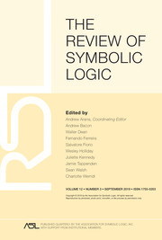 The Review of Symbolic Logic Volume 12 - Issue 3 -