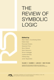 The Review of Symbolic Logic Volume 14 - Issue 2 -