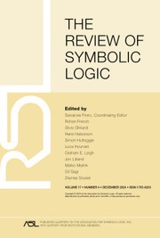 The Review of Symbolic Logic Volume 17 - Issue 4 -