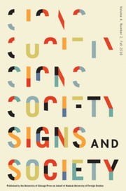 Signs and Society Volume 4 - Issue 2 -