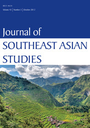 Journal of Southeast Asian Studies Volume 43 - Issue 3 -