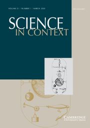 Science in Context Volume 33 - Issue 1 -