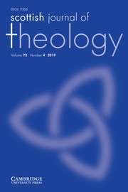 Scottish Journal of Theology Volume 72 - Issue 4 -