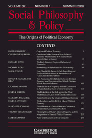 Social Philosophy and Policy Volume 37 - Issue 1 -