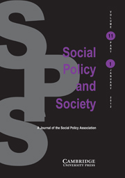 Social Policy and Society Volume 11 - Issue 1 -