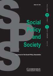 Social Policy and Society Volume 14 - Issue 4 -