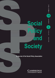 Social Policy and Society Volume 19 - Issue 3 -