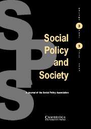 Social Policy and Society Volume 3 - Issue 3 -