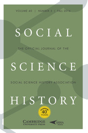 Social Science History Volume 40 - Issue 3 -