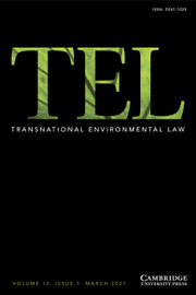 Transnational Environmental Law Volume 10 - Issue 1 -