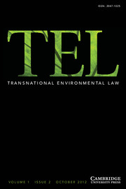 Transnational Environmental Law Volume 1 - Issue 2 -