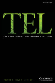 Transnational Environmental Law Volume 3 - Issue 1 -