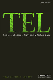 Transnational Environmental Law Volume 6 - Issue 2 -