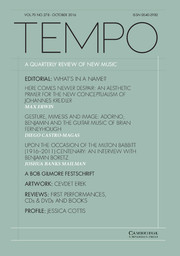 Tempo Volume 70 - Issue 278 -