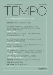 Tempo Volume 74 - Issue 294 -