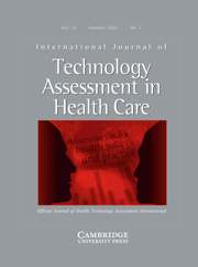 International Journal of Technology Assessment in Health Care Volume 23 - Issue 3 -