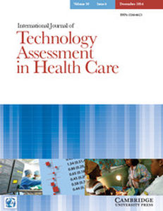 International Journal of Technology Assessment in Health Care Volume 30 - Issue 6 -