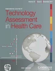 International Journal of Technology Assessment in Health Care Volume 33 - Issue 6 -