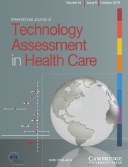 International Journal of Technology Assessment in Health Care Volume 34 - Issue 5 -