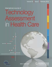 International Journal of Technology Assessment in Health Care Volume 35 - Issue 1 -