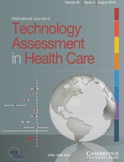 International Journal of Technology Assessment in Health Care Volume 35 - Issue 4 -