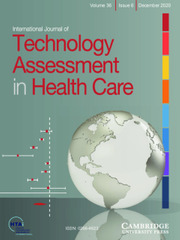 International Journal of Technology Assessment in Health Care Volume 36 - Issue 6 -