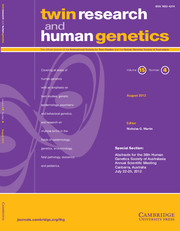 Twin Research and Human Genetics Volume 15 - Issue 4 -