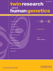 Twin Research and Human Genetics Volume 17 - Issue 6 -