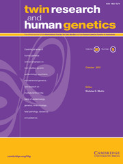 Twin Research and Human Genetics Volume 20 - Issue 5 -